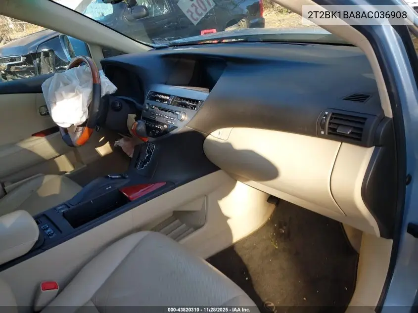 2T2BK1BA8AC036908 2010 Lexus Rx 350
