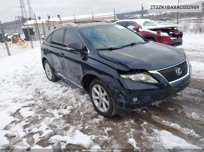 2T2ZK1BAXAC032969 2010 Lexus Rx 350