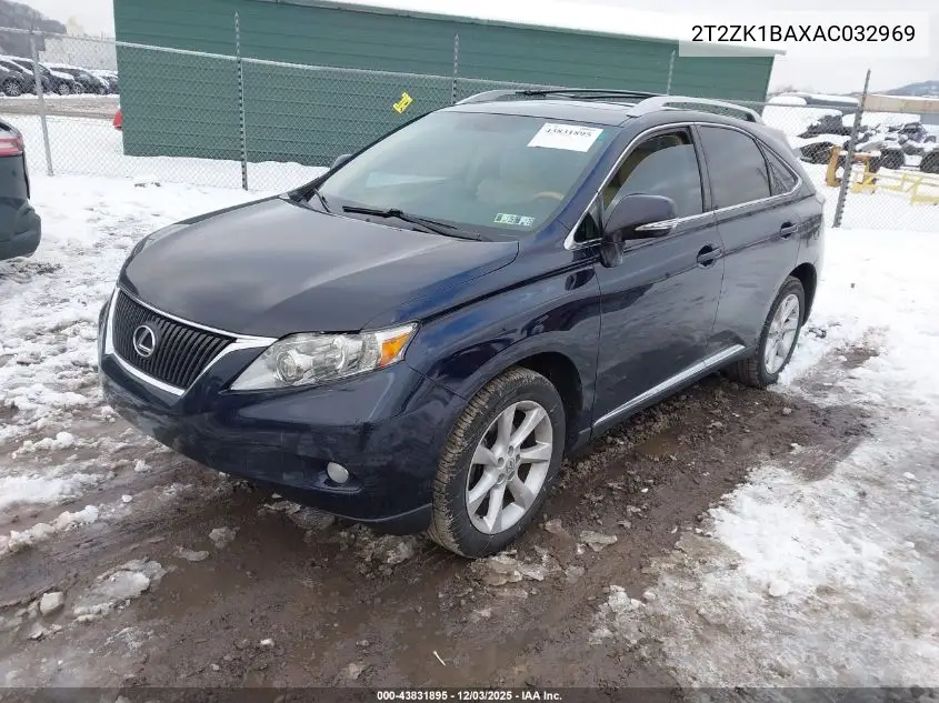 2T2ZK1BAXAC032969 2010 Lexus Rx 350