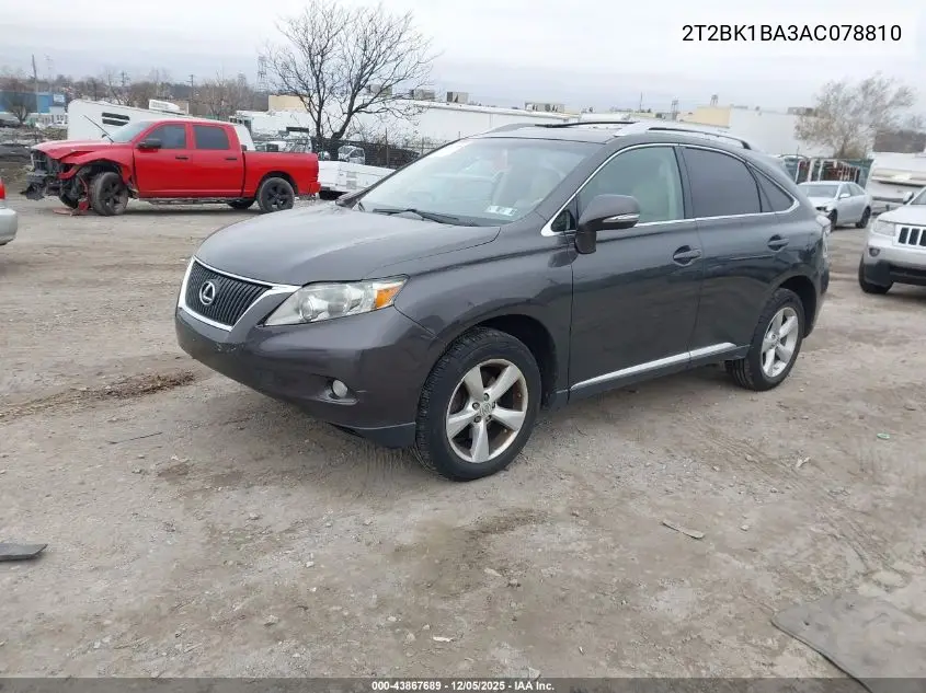 2T2BK1BA3AC078810 2010 Lexus Rx 350