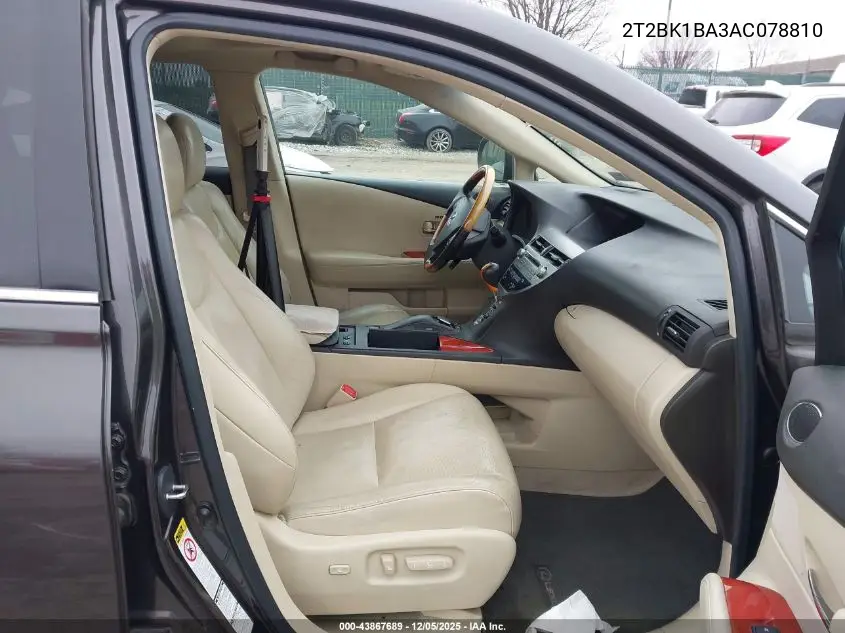 2T2BK1BA3AC078810 2010 Lexus Rx 350