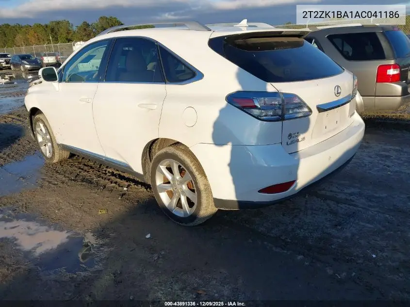 2T2ZK1BA1AC041186 2010 Lexus Rx 350