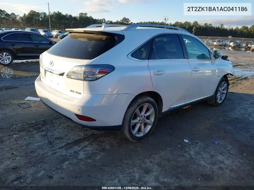 2T2ZK1BA1AC041186 2010 Lexus Rx 350