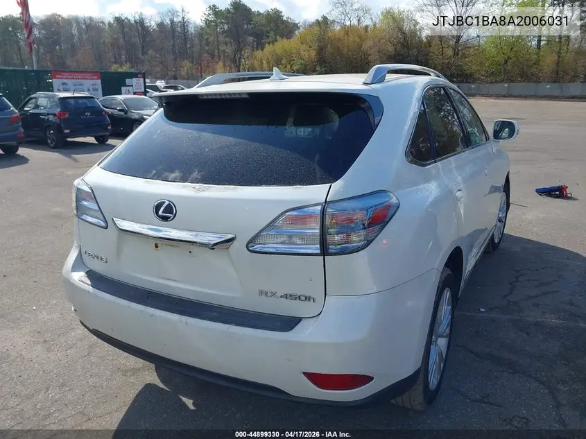 JTJBC1BA8A2006031 2010 Lexus Rx 450H