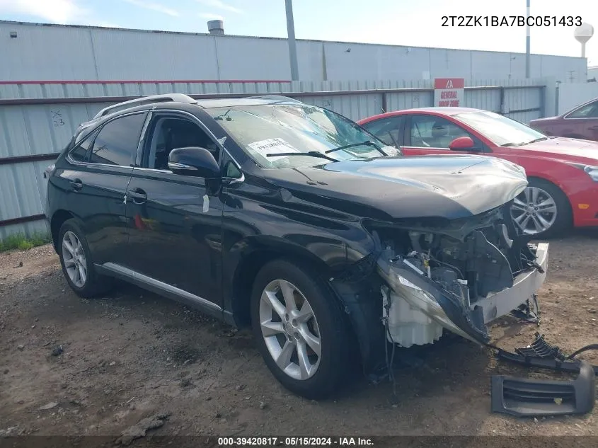 2T2ZK1BA7BC051433 2011 Lexus Rx 350