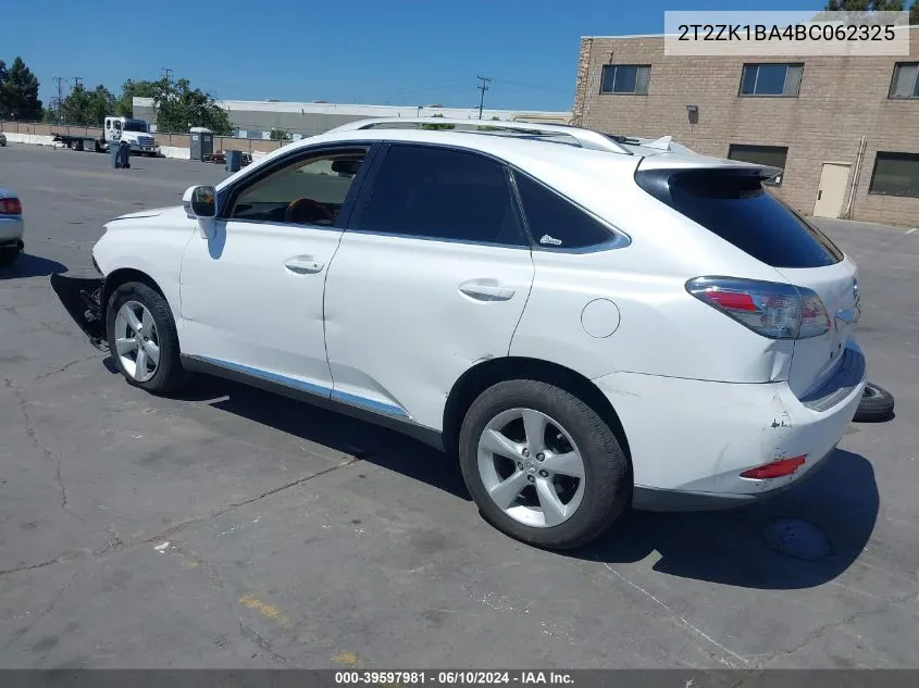 2T2ZK1BA4BC062325 2011 Lexus Rx 350