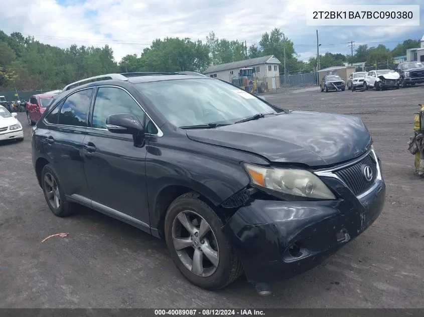 2T2BK1BA7BC090380 2011 Lexus Rx 350