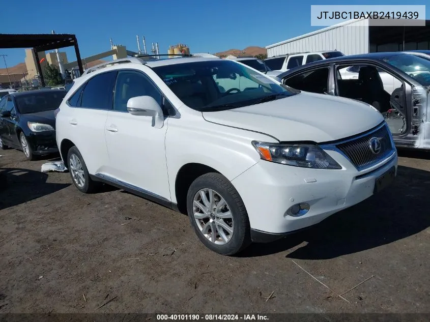 JTJBC1BAXB2419439 2011 Lexus Rx 450H