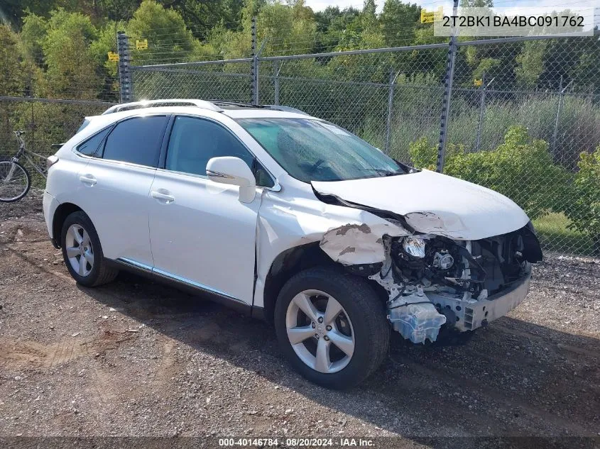 2T2BK1BA4BC091762 2011 Lexus Rx 350