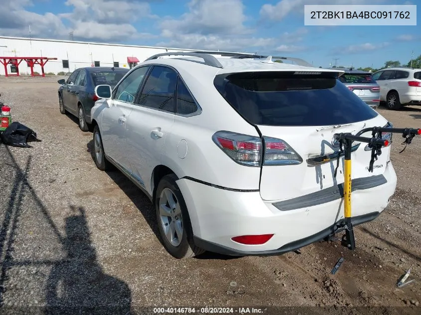 2T2BK1BA4BC091762 2011 Lexus Rx 350