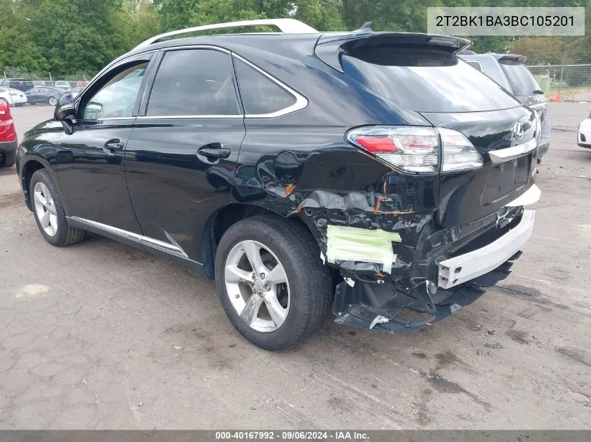 2T2BK1BA3BC105201 2011 Lexus Rx 350