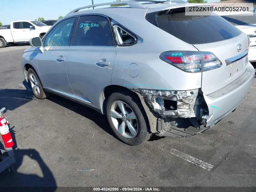 2T2ZK1BA0BC052701 2011 Lexus Rx 350