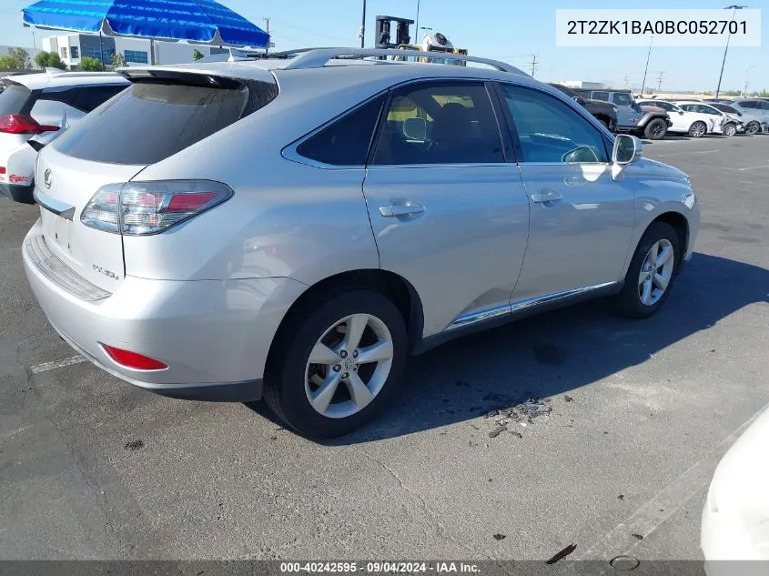 2T2ZK1BA0BC052701 2011 Lexus Rx 350