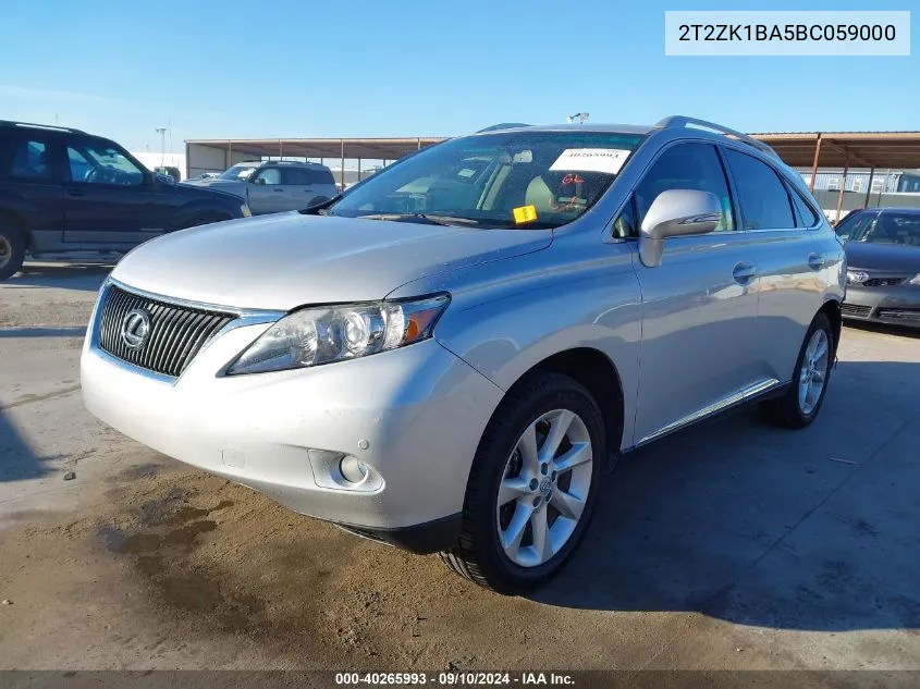 2T2ZK1BA5BC059000 2011 Lexus Rx 350