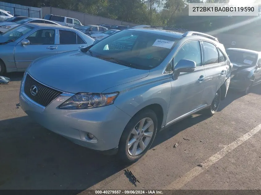 2T2BK1BA0BC119590 2011 Lexus Rx 350