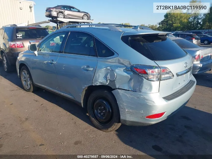 2T2BK1BA0BC119590 2011 Lexus Rx 350