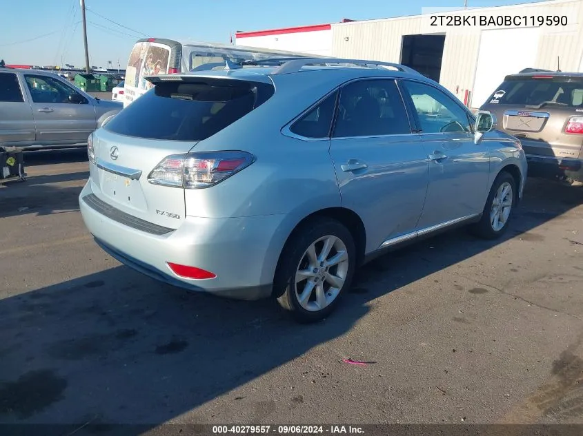 2T2BK1BA0BC119590 2011 Lexus Rx 350