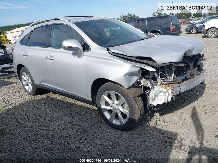 2T2BK1BA1BC114902 2011 Lexus Rx 350