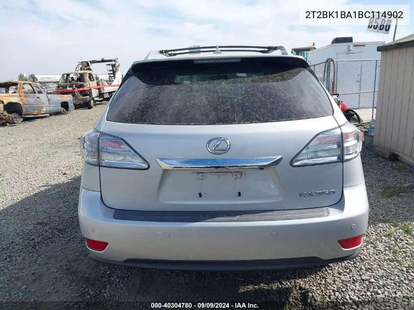 2T2BK1BA1BC114902 2011 Lexus Rx 350