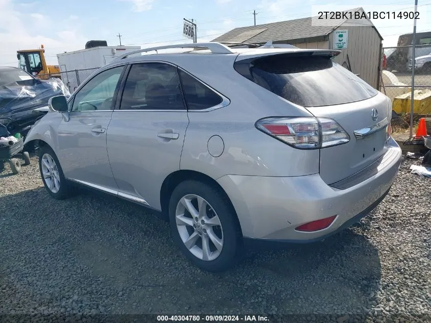 2T2BK1BA1BC114902 2011 Lexus Rx 350