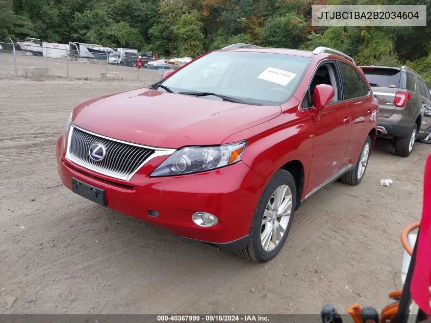 JTJBC1BA2B2034604 2011 Lexus Rx 450H