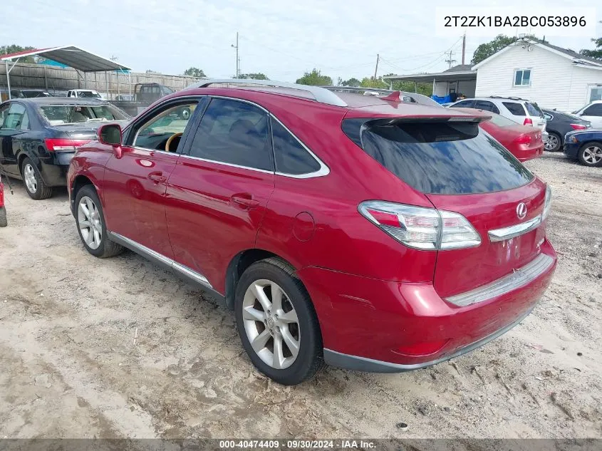 2T2ZK1BA2BC053896 2011 Lexus Rx 350 350