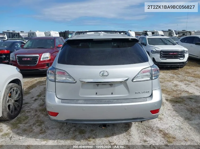 2T2ZK1BA9BC056827 2011 Lexus Rx 350