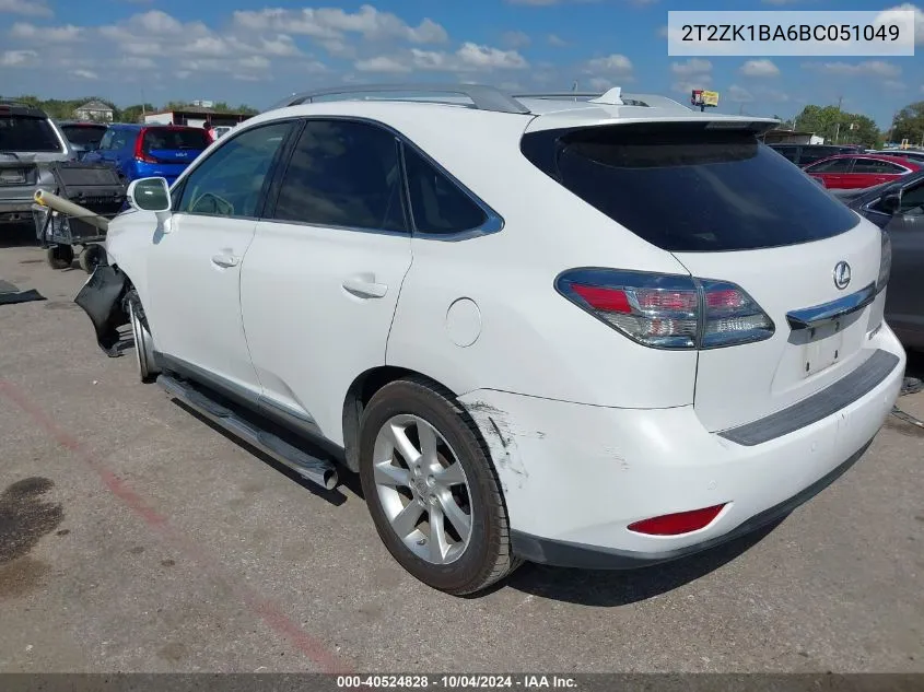 2T2ZK1BA6BC051049 2011 Lexus Rx 350