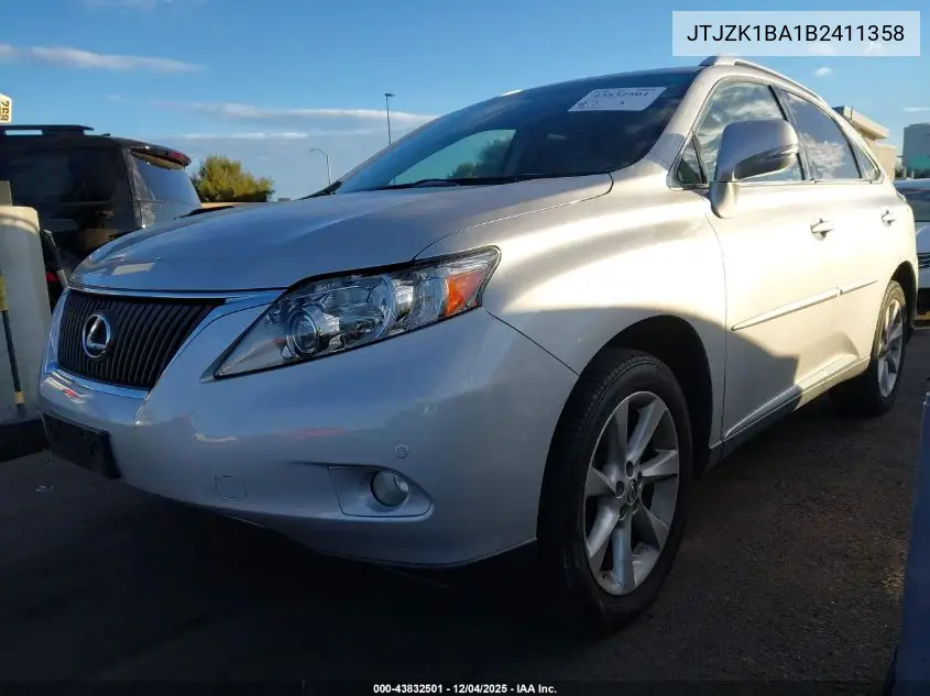 JTJZK1BA1B2411358 2011 Lexus Rx 350