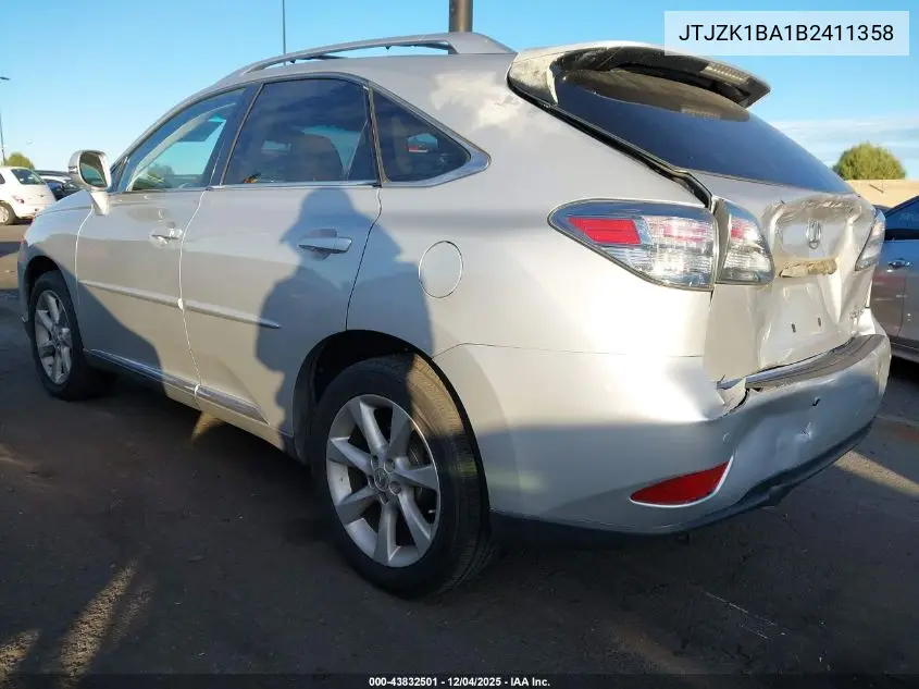 JTJZK1BA1B2411358 2011 Lexus Rx 350
