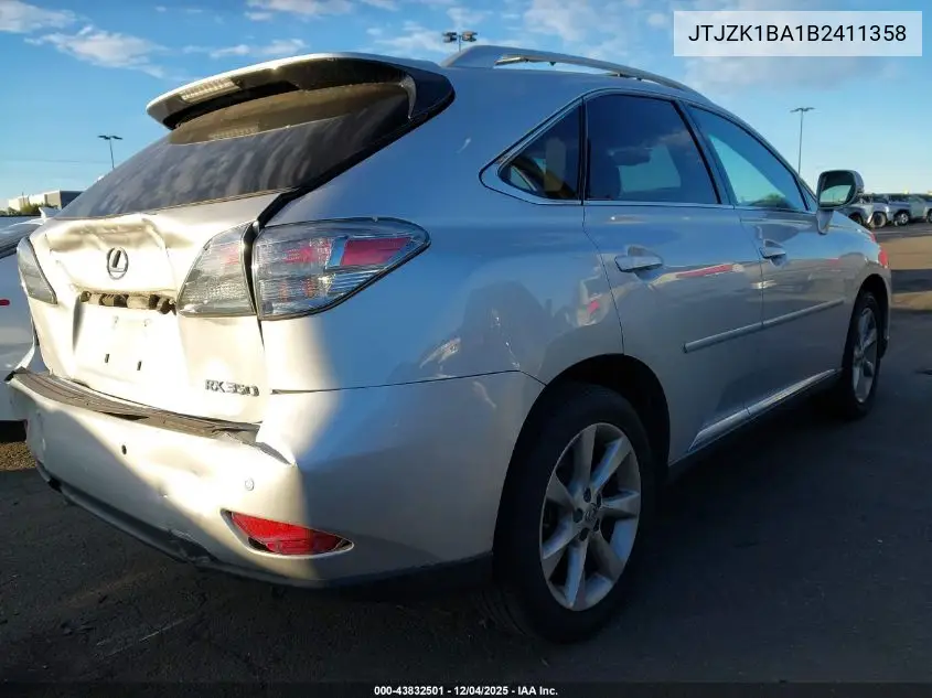 JTJZK1BA1B2411358 2011 Lexus Rx 350