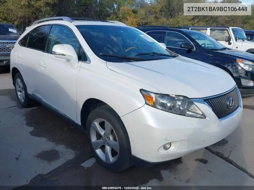2T2BK1BA9BC106448 2011 Lexus Rx 350