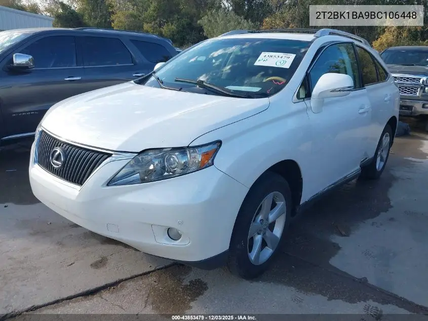 2T2BK1BA9BC106448 2011 Lexus Rx 350