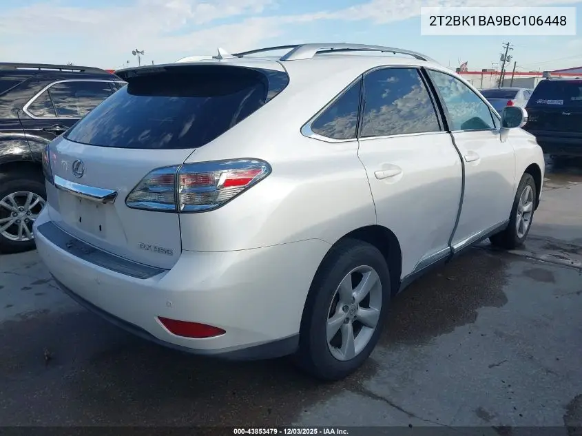 2T2BK1BA9BC106448 2011 Lexus Rx 350