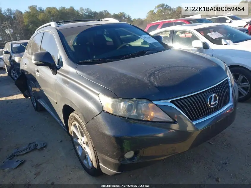 2T2ZK1BA0BC059454 2011 Lexus Rx 350
