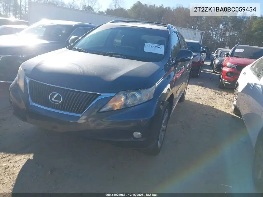 2T2ZK1BA0BC059454 2011 Lexus Rx 350