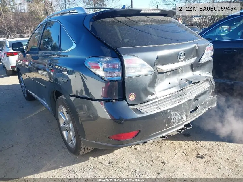 2T2ZK1BA0BC059454 2011 Lexus Rx 350