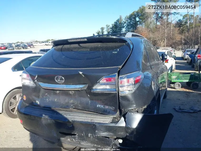 2T2ZK1BA0BC059454 2011 Lexus Rx 350
