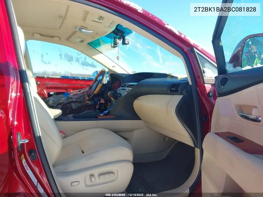 2T2BK1BA2BC081828 2011 Lexus Rx 350