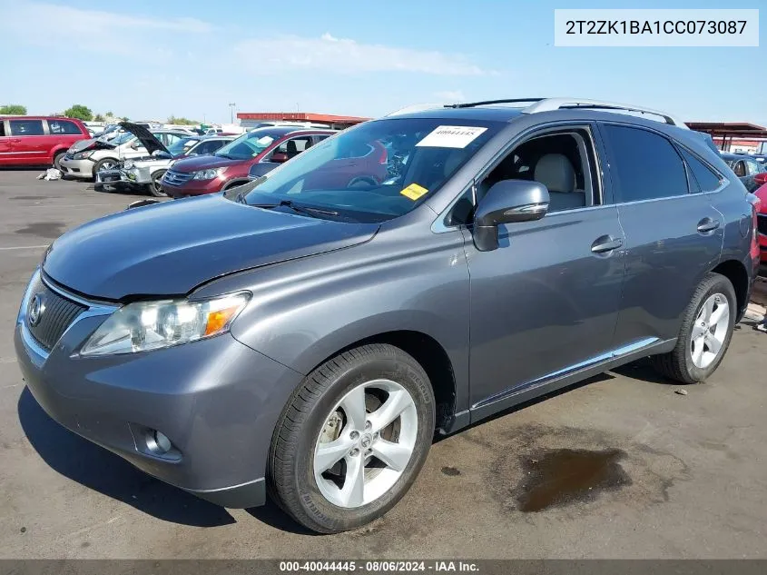 2T2ZK1BA1CC073087 2012 Lexus Rx 350