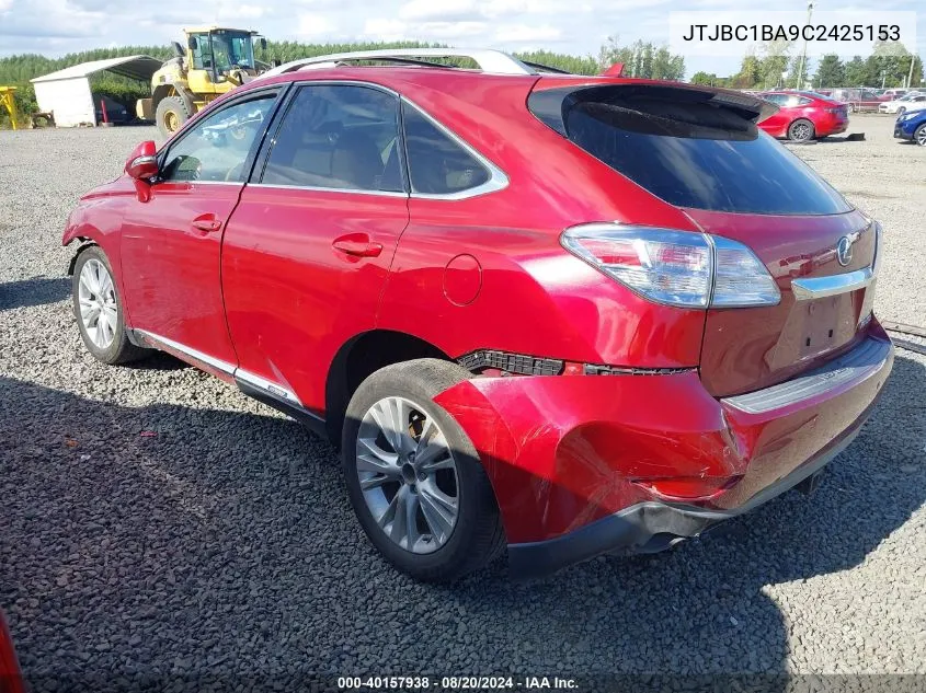 JTJBC1BA9C2425153 2012 Lexus Rx 450H