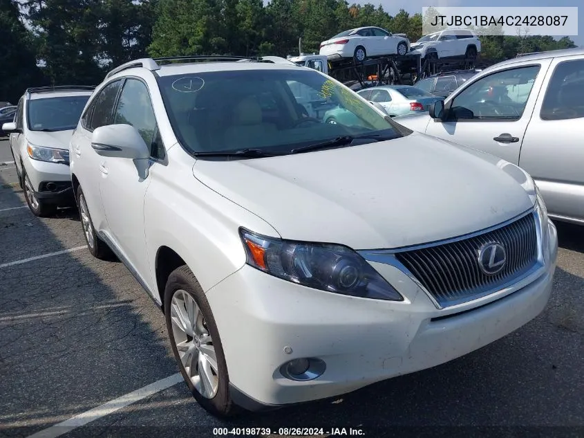 JTJBC1BA4C2428087 2012 Lexus Rx 450H