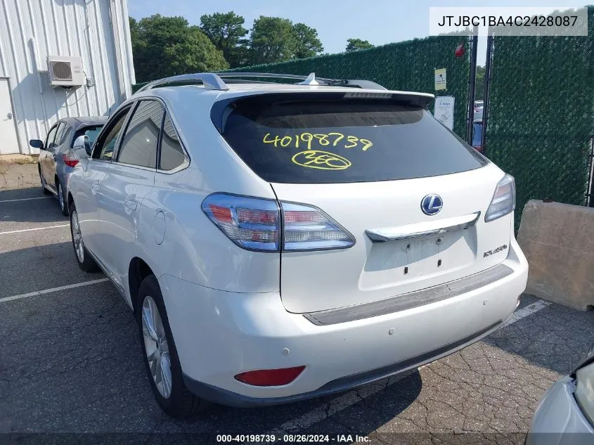 JTJBC1BA4C2428087 2012 Lexus Rx 450H