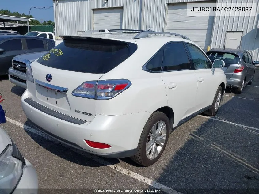 JTJBC1BA4C2428087 2012 Lexus Rx 450H