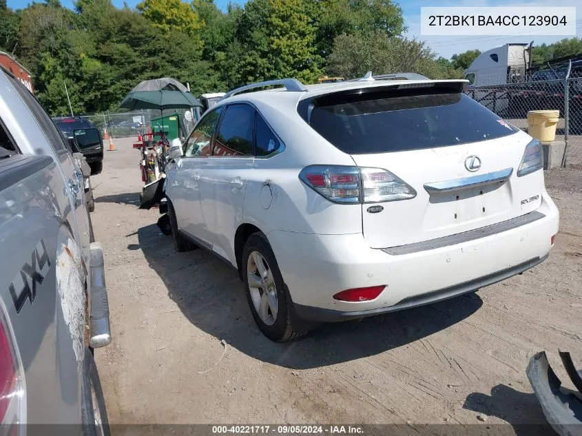 2T2BK1BA4CC123904 2012 Lexus Rx 350