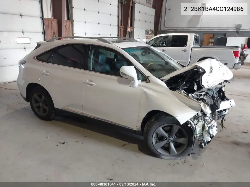 2T2BK1BA4CC124986 2012 Lexus Rx 350