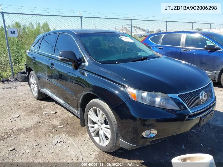 JTJZB1BA9C2006298 2012 Lexus Rx 450H 450