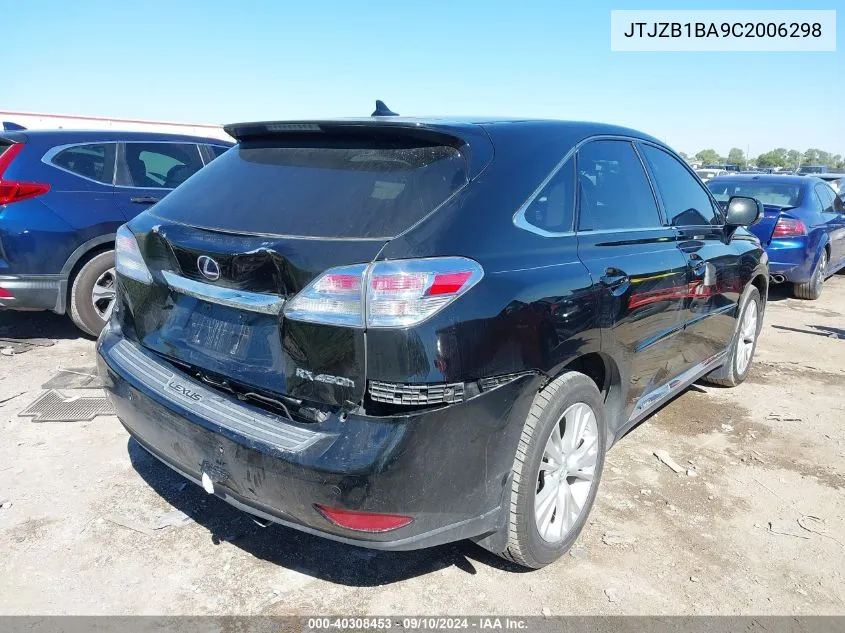 JTJZB1BA9C2006298 2012 Lexus Rx 450H 450