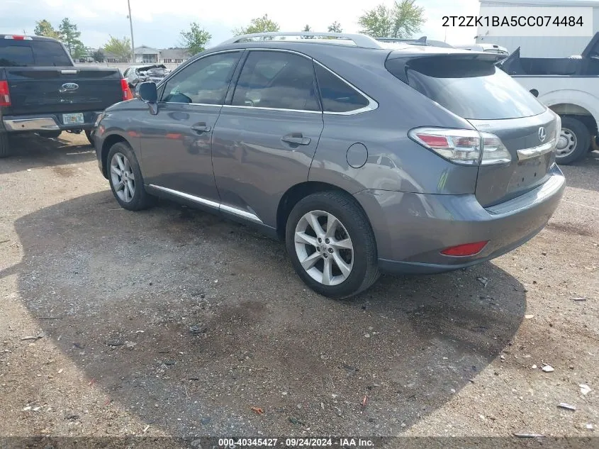 2T2ZK1BA5CC074484 2012 Lexus Rx 350