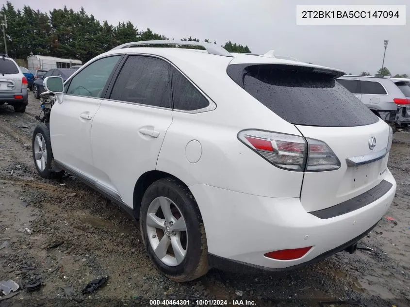 2T2BK1BA5CC147094 2012 Lexus Rx 350 350